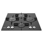 Hotpoint FTGHG 641 D/HA(BK) Gaskochfeld einbau 4 Gaskochfelder, elektronische Zündung, Gassicherheit