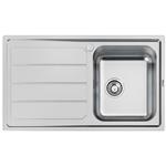 Foster Elettra 1Vdx+Sc B8 Inox - 5186061 Sink  1 vasca: 340 x 400, Piletta 3½, Possibilità di fori aggiuntivi | Over-top