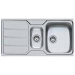 Foster S1000 1,5Vl Dx+Sc.F.3,5" - 1197161 Sink  1 vasca: 340 x 400, Piletta 3 ½, Possibilità di fori aggiuntivi | Over-top