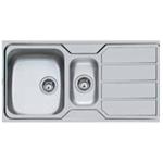 Foster S1000 1,5Vl Sx+Sc.F.3,5" - 1197162 Sink  1 vasca: 340 x 400, Piletta 3 ½, Possibilità di fori aggiuntivi | Over-top