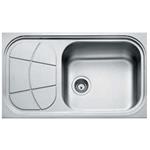 Foster Bigbowl 1V Dx+Sc.Tn Bbr - 1561201 Sink  1 vasca: 450 x 400, Piletta 3½, Possibilità di fori aggiuntivi | Over-top