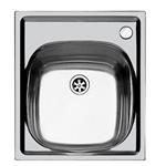 Foster S1000 Inox 1Vdx-C/F.Msc.Dx - 1144001 Sink  1 vasca: 360 x 360, Piletta 3 ½, Possibilità di fori aggiuntivi | Sink