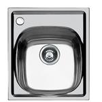 Foster S1000 1Vsx C/F.Msc.Dx 3,5" - 1144062 Sink  1 vasca: 360 x 360, Piletta 3 ½, Possibilità di fori aggiuntivi | Over-top