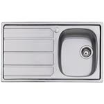 Foster S1000 1Vl Dx+Sc. F.3,5" - 1186161 Sink  1 vasca: 340 x 400, Piletta 3 ½, Possibilità di fori aggiuntivi | Sink