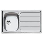 Foster S1000 Inox 1Vsx+Sc.Vl F3,5" - 1179062 Sink  1 vasca: 340 x 400, Piletta 3 ½, Possibilità di fori aggiuntivi | Sink