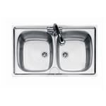 Foster S1000 Inox 2V S/V.L.F.3,5" - 1886160 Sink  1 vasca: 340 x 400, Piletta 3 ½, Possibilità di fori aggiuntivi | Over-top