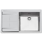 Foster Ke 1V.Dx45+Sc.S/Ft Tpr Inox - 2280051 Sink  1 vasca: 450 x 400, Piletta 3½, Possibilità di fori aggiuntivi | Overlapping