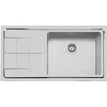 Foster Ke 1V50 Dx+Sc S/Ft Tpr - 2263051 Sink  1 vasca: 500 x 400, Piletta 3½, Possibilità di fori aggiuntivi | Overlapping
