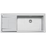 Foster Ke 1V71 Dx+Sc S/Ft Tpr Inox - 2211051 Sink  1 vasca: 500 x 400, Piletta 3½, Possibilità di fori aggiuntivi | Under-top