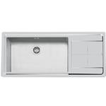 Foster Ke 1V71 Sx+Sc S/Ft Tpr Inox - 2211052 Sink  1 vasca: 500 x 400, Piletta 3½, Possibilità di fori aggiuntivi | Semi-flush built-in