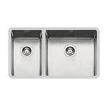 Foster Ke 2V 27+45 Tpr S/Top - 2205850 Sink Built-in | Stainless steel AISI 304 brushed, Drain 3½, 2 basins, stainless steel