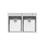 Foster Ke 2V.34X40 Tpr Q4 Inox - 2279050 Sink  1 vasca: 500 x 400, Piletta automatica 3½, Possibilità di fori aggiuntivi | Built-in