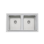 Foster Ke 2V.Vert.S/Ft Tpr Inox - 2283050 Sink  1 vasca: 710 x 400, Piletta 3½, Possibilità di fori aggiuntivi | Overlapping