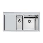 Foster Master 2Vdx 34+18 Ft Tpr - 1251051 Sink  1 vasca: 450 x 400, Piletta automatica 3½, Possibilità di fori aggiuntivi | Built-in