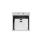 Foster Vasca Ke 45X40 Tpr Q4 Inox - 2274050 Sink  1 vasca: 500 x 400, Piletta automatica 3½, Possibilità di fori aggiuntivi | Built-in