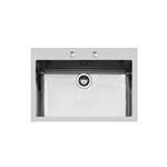 Foster Vasca Ke 71X40 Tpr Q4 Inox - 2278050 Sink  1 vasca: 710 x 400, Piletta automatica 3½, Possibilità di fori aggiuntivi | Built-in