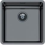 Foster Vasca Ke 40X40 S/Top Gunmetal - 2156856 Sink  1 vasca: 400 x 400, Piletta 3½, Acciaio inox | Built-in