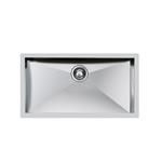 Foster Vasca Quadra Rag.Ft. Inox - 1218050 Sink  1 vasca: 800 x 400, Piletta automatica 3½, Possibilità di fori aggiuntivi | Built-in