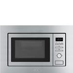 Smeg FMI020X Four à micro-ondes | Encastré | Classe énergétique A | Capacité : 20 L, grill intégré, Fonction de décongélation