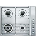 Smeg SR34ASX3 Plaque de cuisson | Intégré | Argent, À encastrer, Gaz