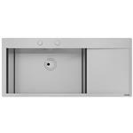 Foster New Wave V71Sx+Sc Ft Inx - 1416002 Sink  1 vasca: 710 x 400, Vasca singola, Gocciolatoio | Built-in