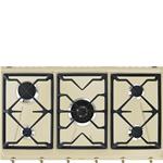 Smeg SRV896POGH hob Cream Built-in Gas 5 zone(s)