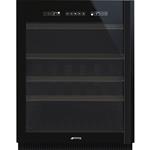 Smeg CVI638NS Vinoteca | Nevera de vino termoeléctrico | Clase energética A | Nevera termoeléctrica, Para empotrar, 38 botella/botellas