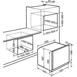 Smeg SC388X-8 Backofen | Einbau