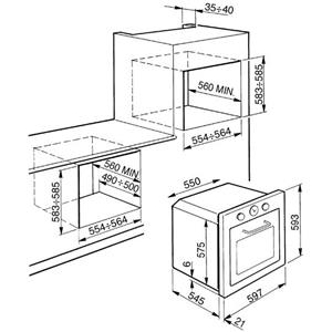 Smeg F67 Backofen | Einbau