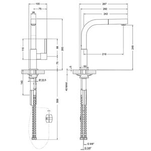 Smeg MDQ5-IS Robinet et mitigeur