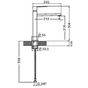 Smeg MFQ8-IS Robinet et mitigeur