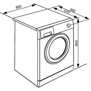 Smeg LBW109E Waschmaschine | Freistehend | Energieklasse A+ | Frontlader, 9 kg, C