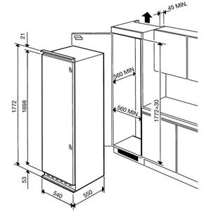 Smeg VI205PNF Freezer