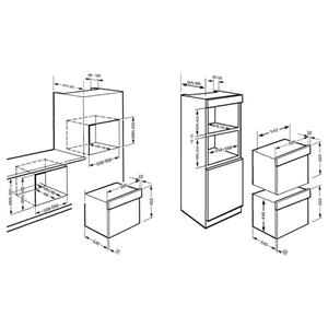 Smeg SC45VNE2 Backofen | Einbau | Elektroofen, 35 L, Schwarz