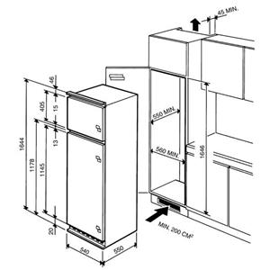 Smeg FR298AP Réfrigérateur-congélateur | Intégré | Classe énergétique A+ | 263 L, Étoile de mer, 39 dB