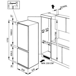 Smeg CR325PNFZ Fridge-freezer