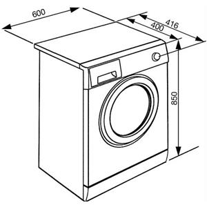 Smeg LBW85S Waschmaschine | Freistehend | Energieklasse A+ | Frontlader, 5 kg, 75 dB