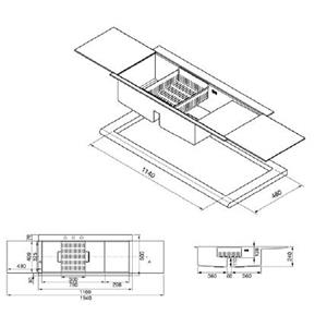 Smeg LQVN116D Évier | Encastré