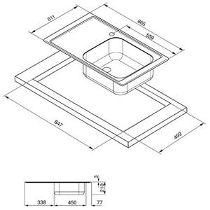 Sink Smeg LV951D-3