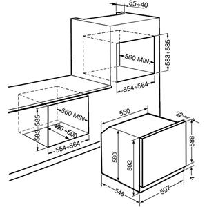 Smeg SFP390X Backofen | Einbau
