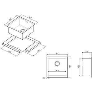 Smeg VQ40-2 Spülbecken | Einbau