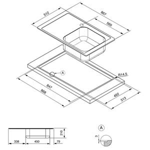 Sink Smeg LV951FD-3