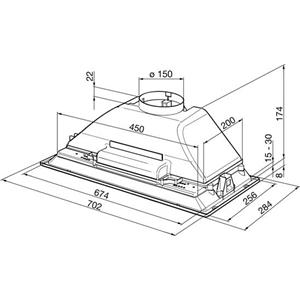 Smeg KSEG7-1 Dunstabzugshaube | Einbau | 300 m3/h, Anwärter, 63 dB