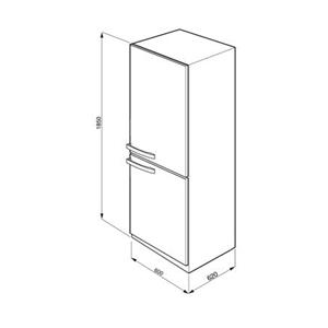 Smeg FC32APX Kühl-gefrierkombination | Freistehend