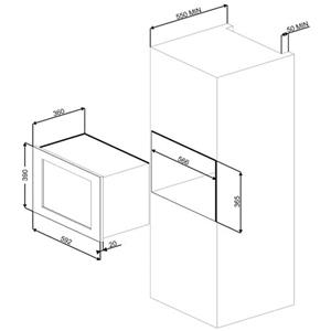 Smeg MI20X-1 Four à micro-ondes | Encastré