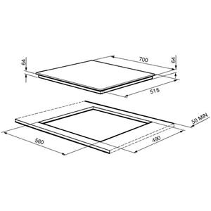 Smeg SI3733B Hob | Built-in