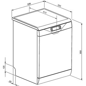Smeg LVS135B Lavavajillas | Nevera de vino | Clase energética A | Instalación gratuita, Blanco, Frío
