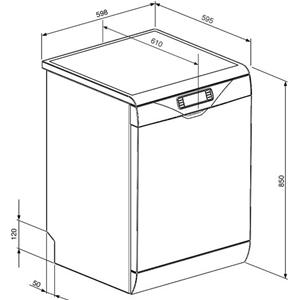 Smeg LVS139B Dishwasher | Freestanding