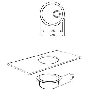 Smeg BST103P Spülbecken | Einbau