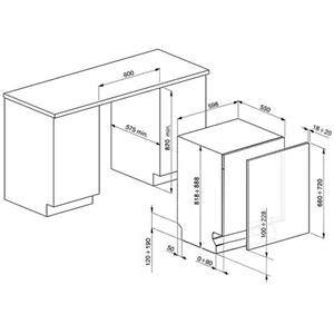 Smeg ST321-1 Geschirrspüler | Einbau